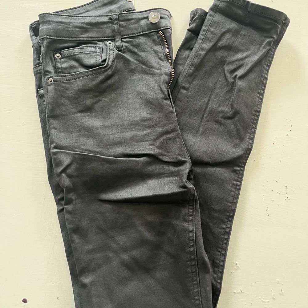 H&M metallic jeans